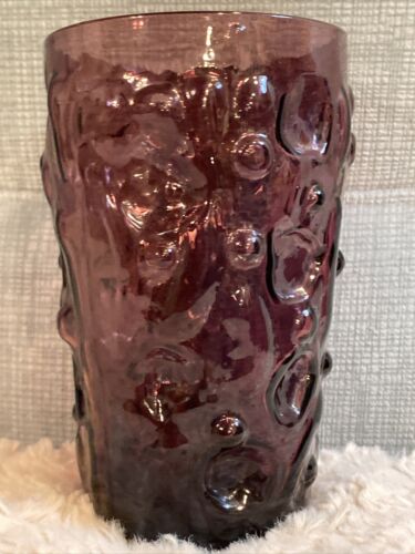❓❓whitefriars Art Glass Amethyst Tumbler Geoffrey Baxter Mid Century - Textured