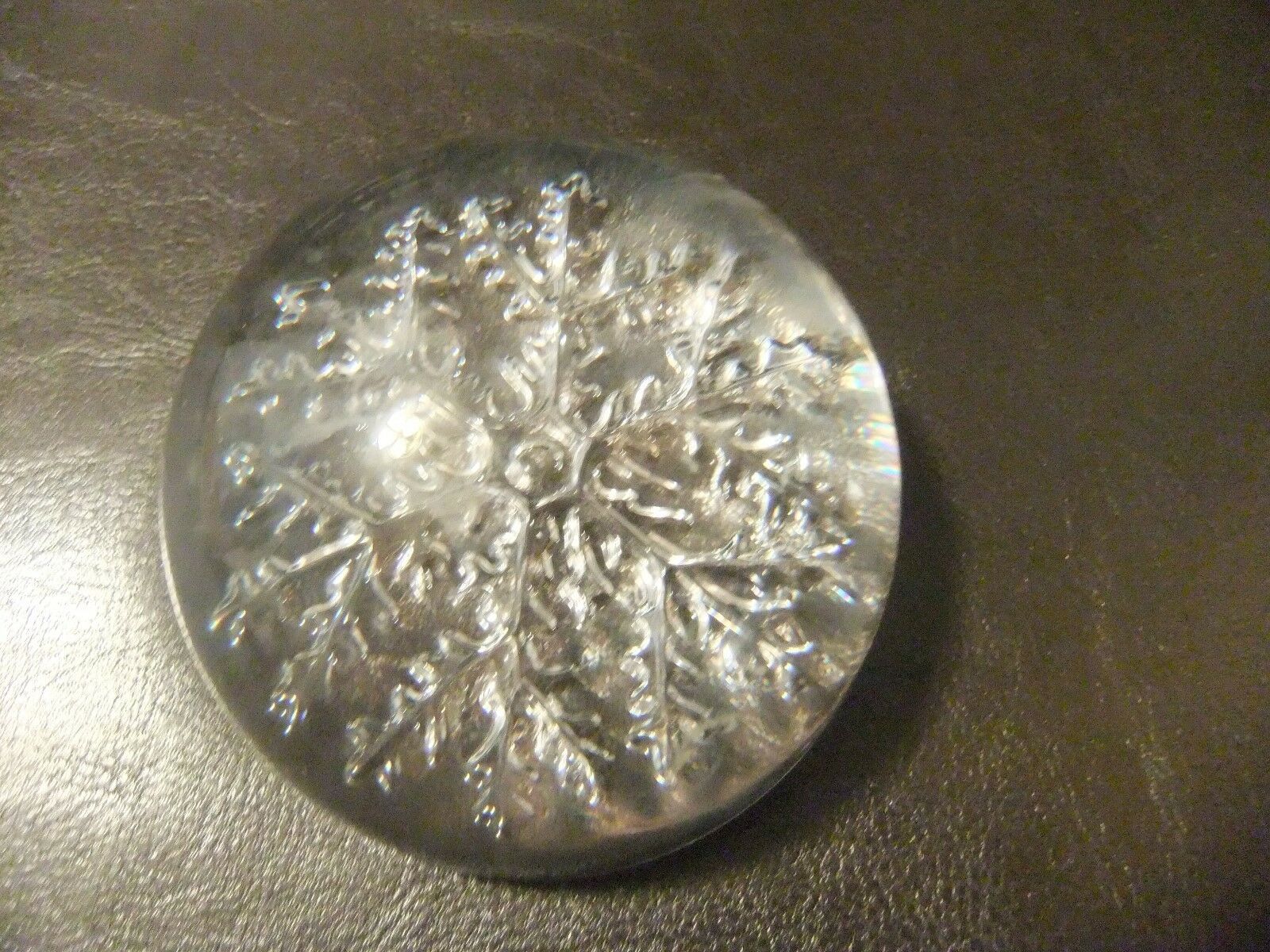 Paperweight Snowflake Pattern Crystal