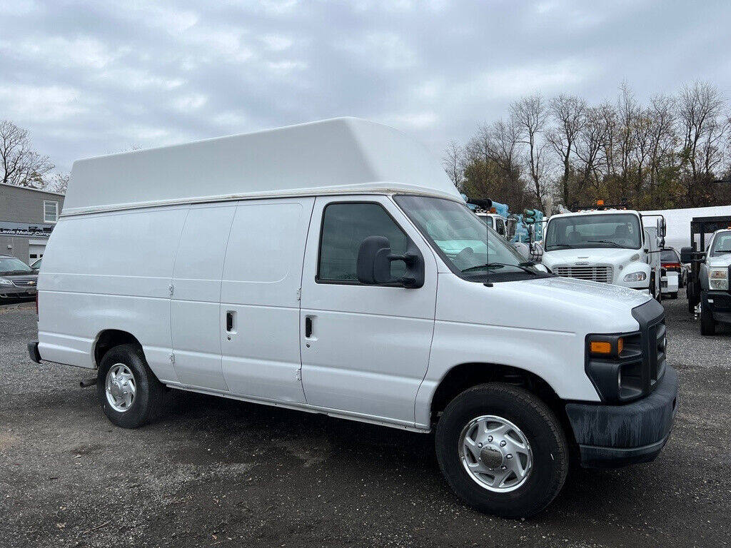 2010 Ford E-250 Used High Top Extended Cargo Work Van Camper Rv Conversion Gas