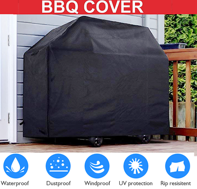 Bbq Gas Grill Cover 57" Barbecue Waterproof Outdoor Heavy Duty Protection Large