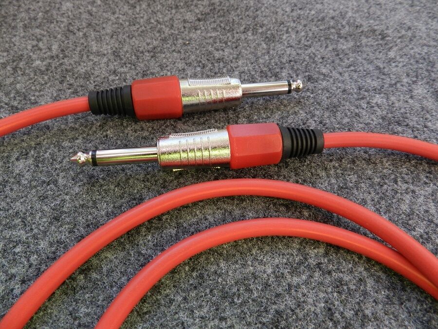 Jack Cable Mono Length 19 8/12ft Red Trittfestes Cable For Stage Pa