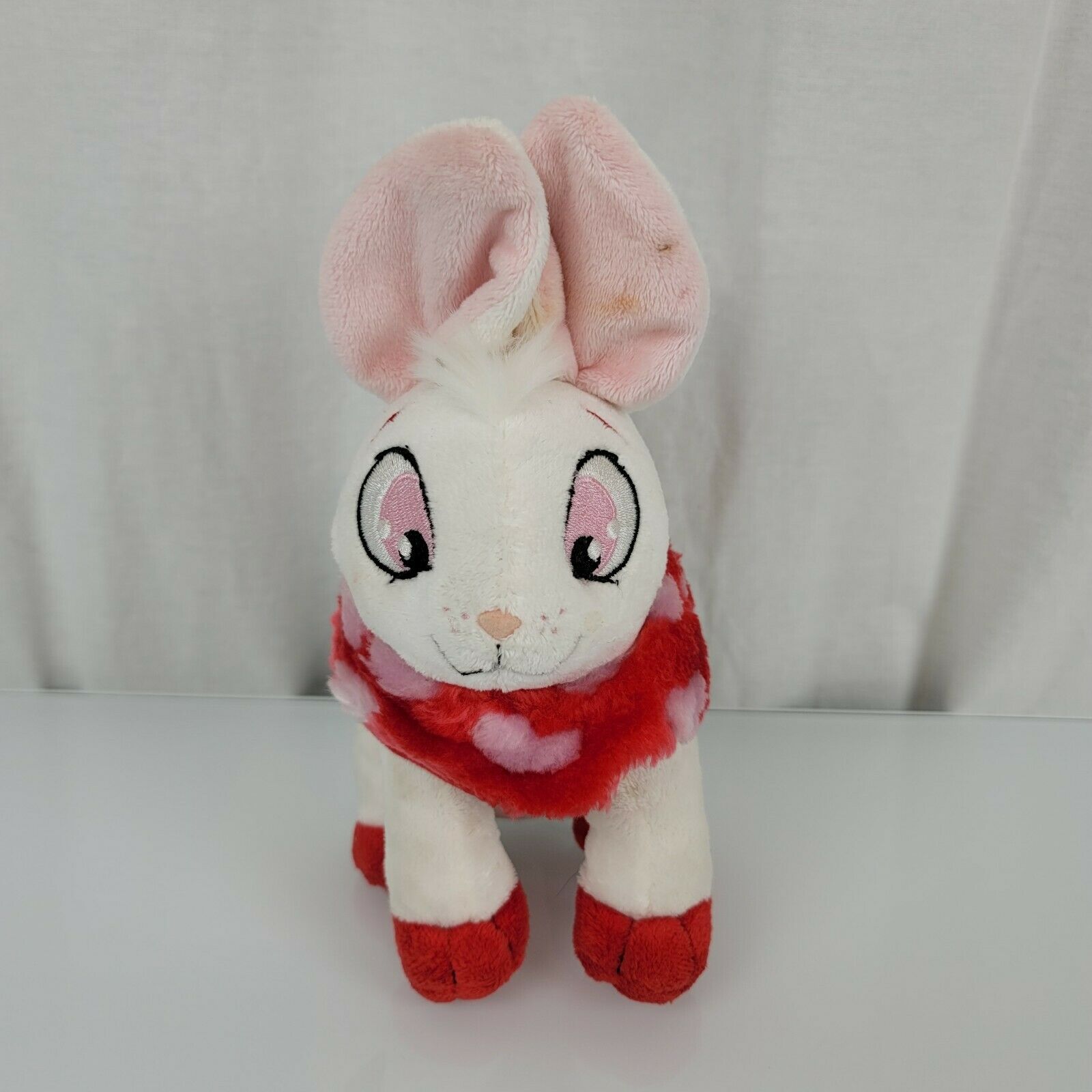 Red Cybunny Plush Neopets Plushie Stuffed Plush White Bunny Rabbit Toy Doll