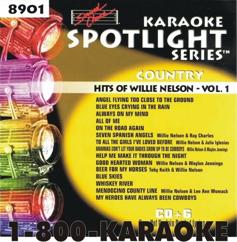 Sound Choice Karaoke Willie Nelson Hits Cdg Cd+g Sc8901 Hard To Find 15 Songs