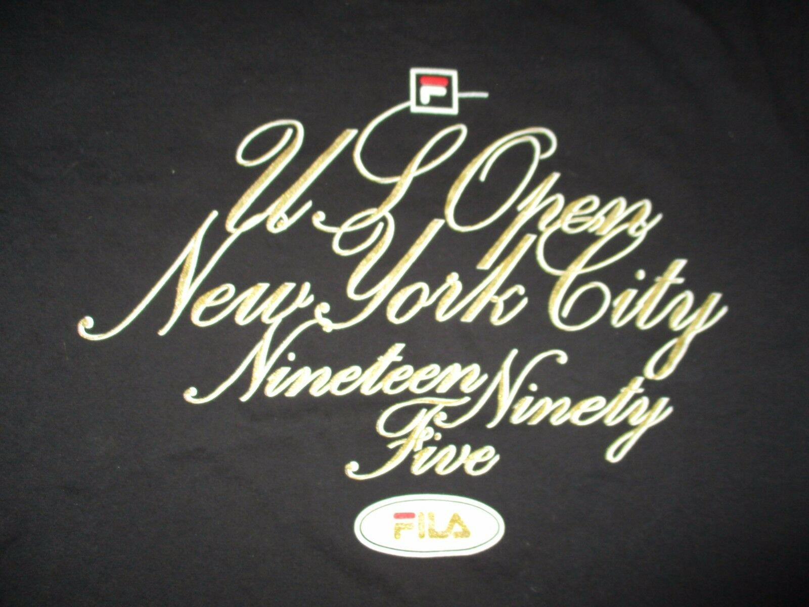 1995 Fila Us Open Tennis New York City (lg) T-shirt Pete Sampras Steffi Graf