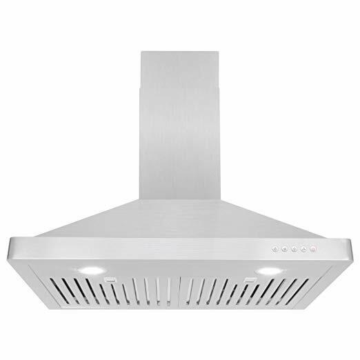 30 In. Wall Mount Range Hood (open Box) Stainless Steel, Vented, Led Lights