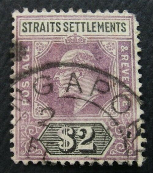Nystamps British Straits Settlements Stamp # 103 Used $80   O1x1982