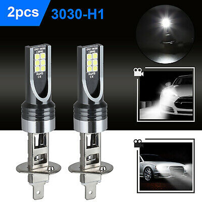 2x H1 Led Headlight Bulbs Conversion Kit 100w 14000lm 6500k High Low Beam Lamp
