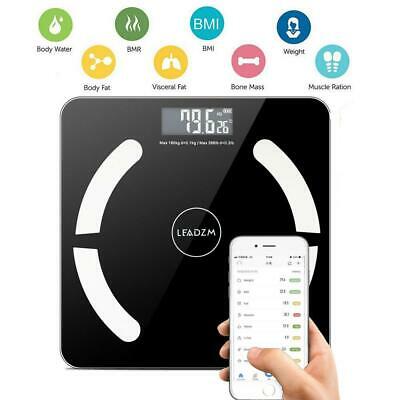 Bluetooth Smart Digital Scale Body Fat Muscel Weight Scales 180kg/400lb +battery