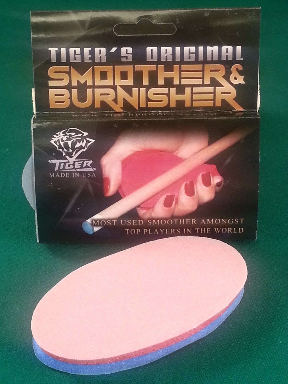 1 Tiger Products- Shaft Cleaner Brand New Pool Cue Shaft Smoother & Burnisher