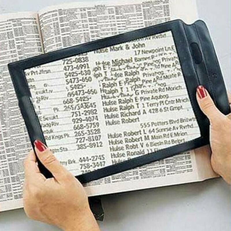 Full Page Magnifier Sheet 4x Large Big Magnifying Glass Reading Book Aid Lens Us