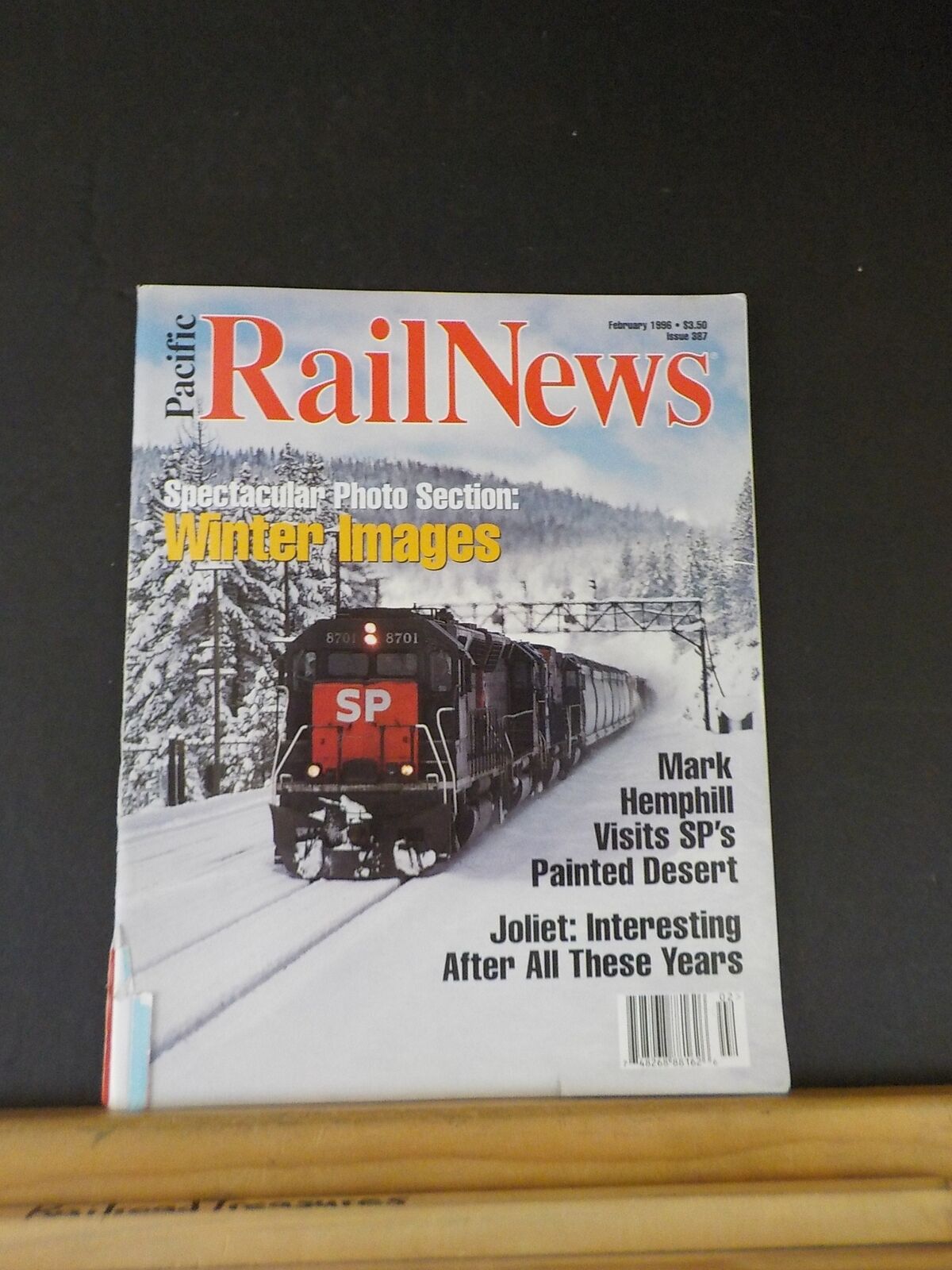 Pacific Rail News #387 1996 February Sp Painted Desert Joliet Winter Images