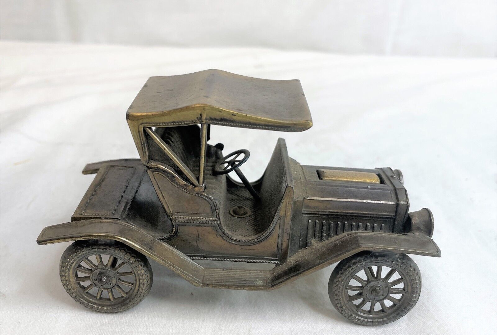 Vintage Metal 1910 Model T Ford Car Automatic Table Lighter By Shields Japan