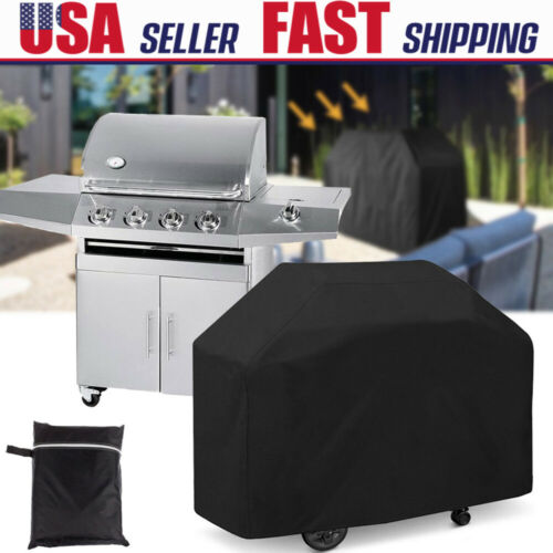 58" Waterproof Heavy Duty Bbq Cover Garden Patio Gas Barbecue Grill Protection