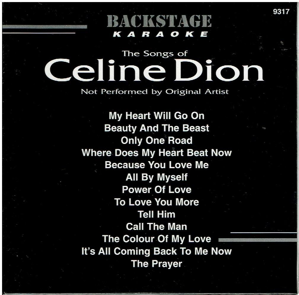 Celine Dion Karaoke Cdg 13 Songs Tell Him My Heart Will Go On Power Of Love