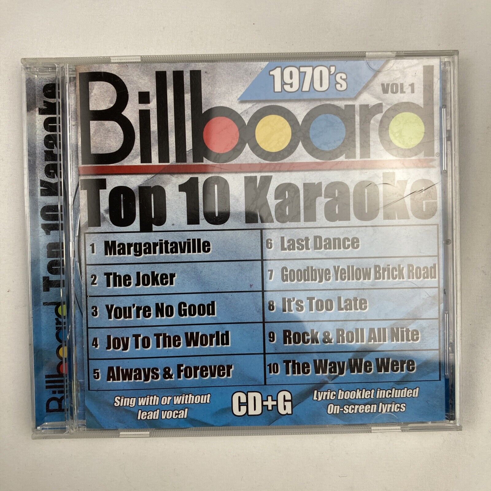 Billboard Top-10 Karaoke - 1970's Vol. 1 (cd+g) (cd, 2004) Jimmy Buffett
