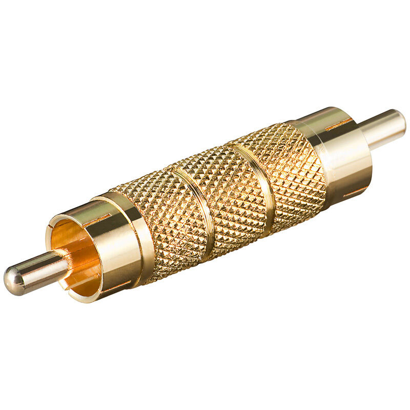 2 Piece Audio-adapter Gold Plated Cinch Jack