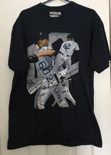 Mariano Rivera New York Yankees 602 Saves T Shirt Hurley Men's Size L