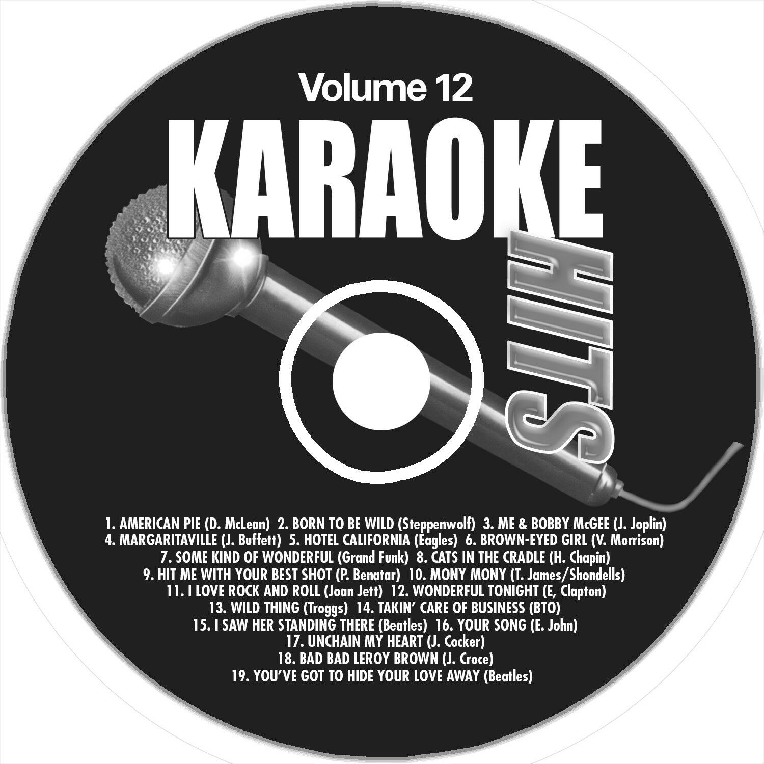 Karaoke Hits Cd+g Vol-12 Rock Tracks,new In White Sleeve Original