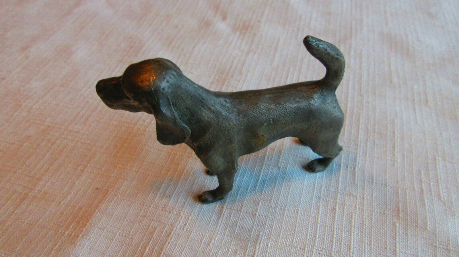 Vintage Reed & Barton Pewter Beagle Hound Dog Figurine
