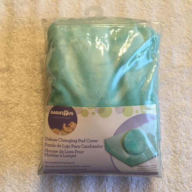 New Babies R Us Deluxe Diaper Changing Pad Cover Light Green  Fits Standard Pads