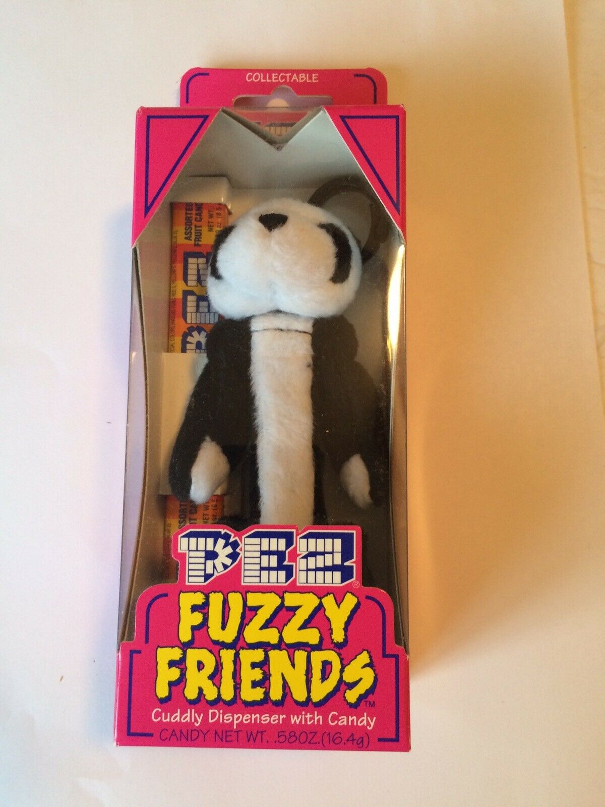 Vintage Pez Fuzzy Friends Collectible Jade (panda) Bear Nib