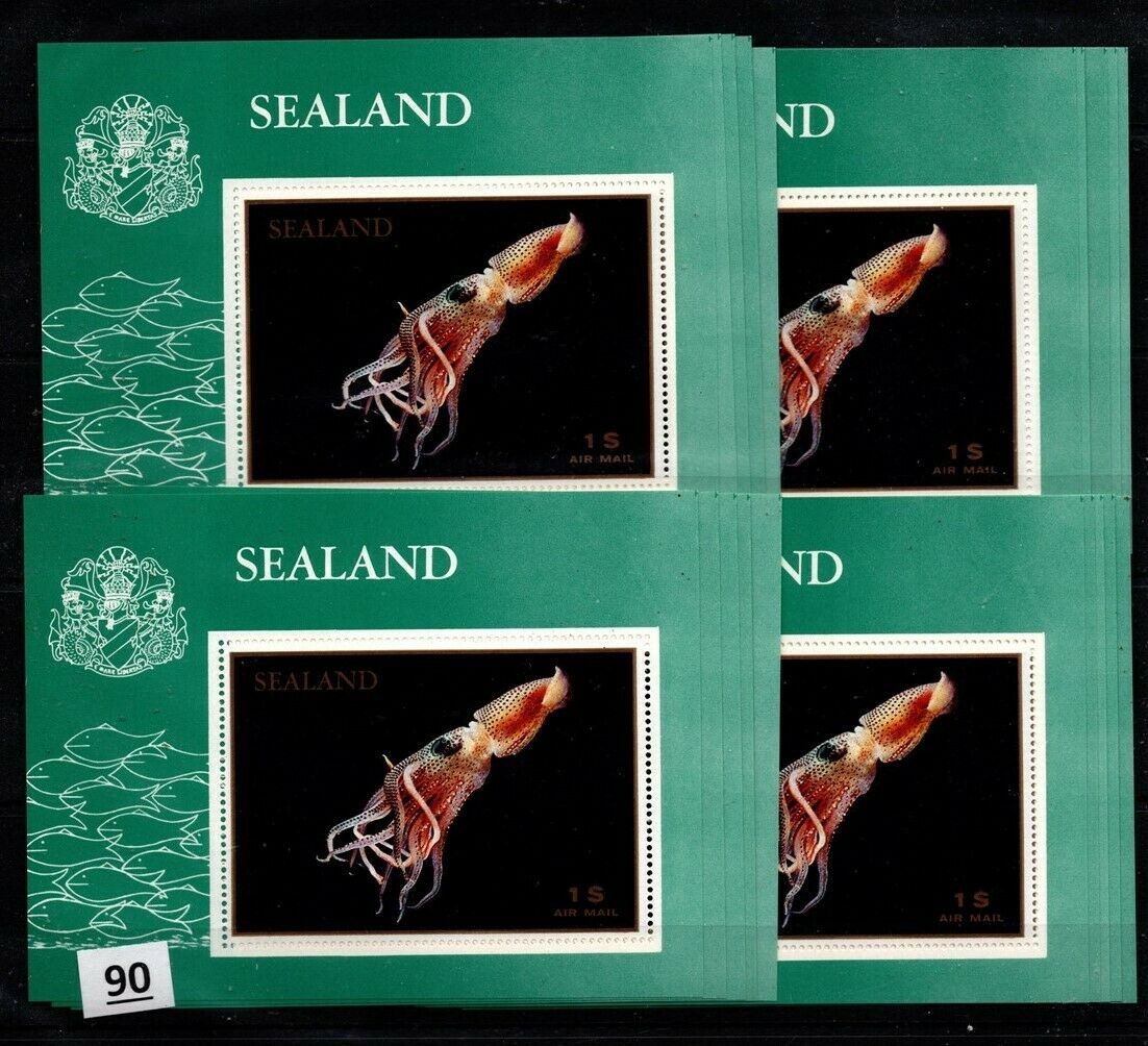 // 20x Sealand - Mnh - Squid - Marine Life - Wholesale