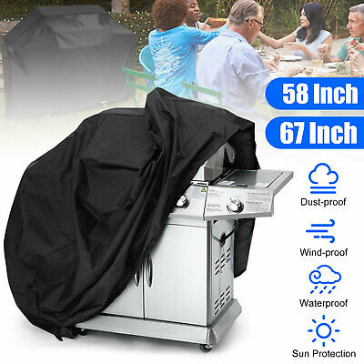 58" 67" Waterproof Barbecue Bbq Gas Grill Cover For Weber Char-broil Nexgrill