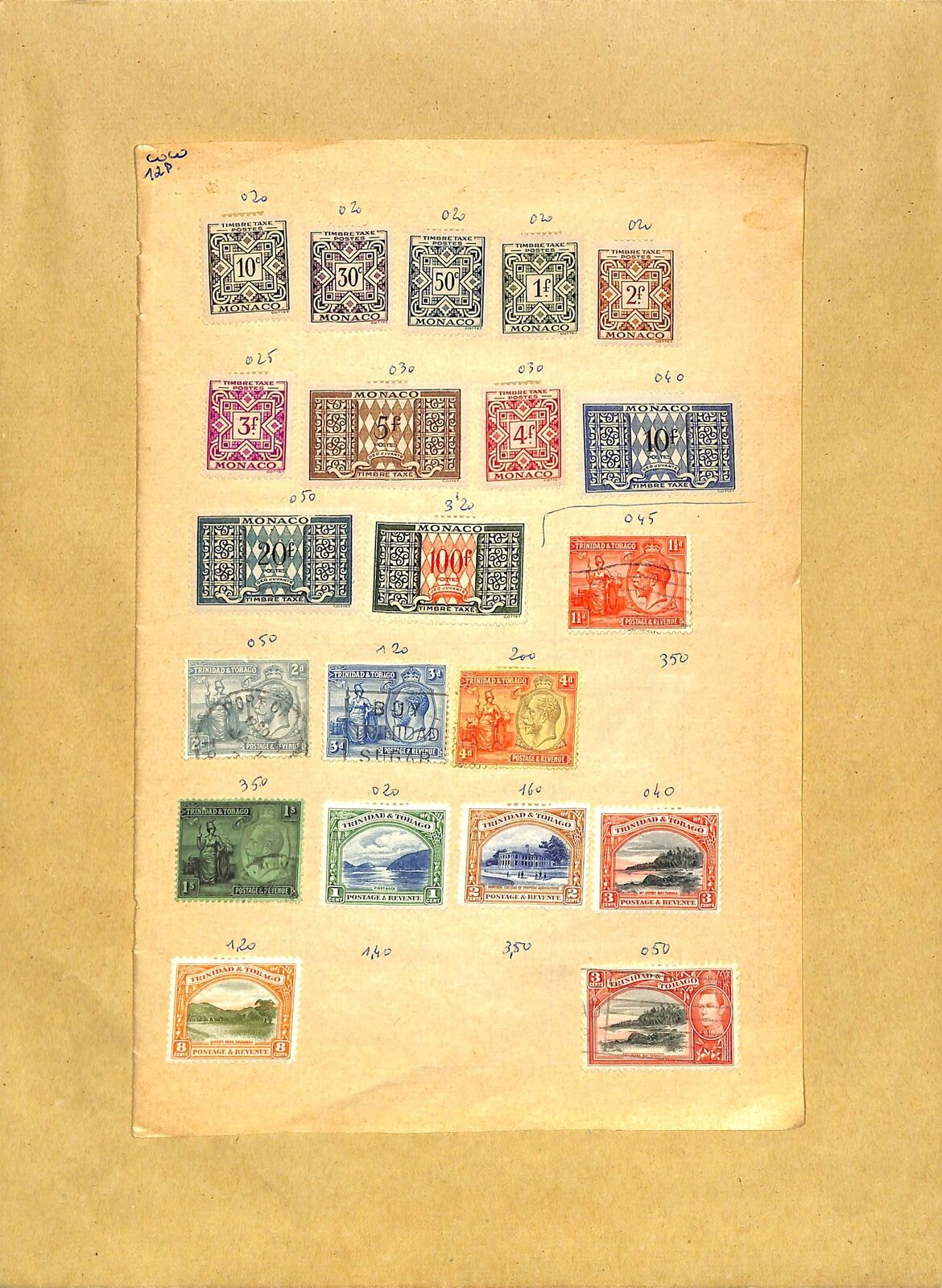 [op3919] British Colonies Lot Of Stamps On 9 Pages