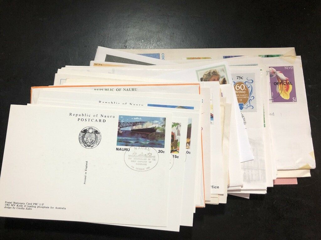 British Colonies Large Lot Of Covers / Postal Cards, Most Are First Day Issue