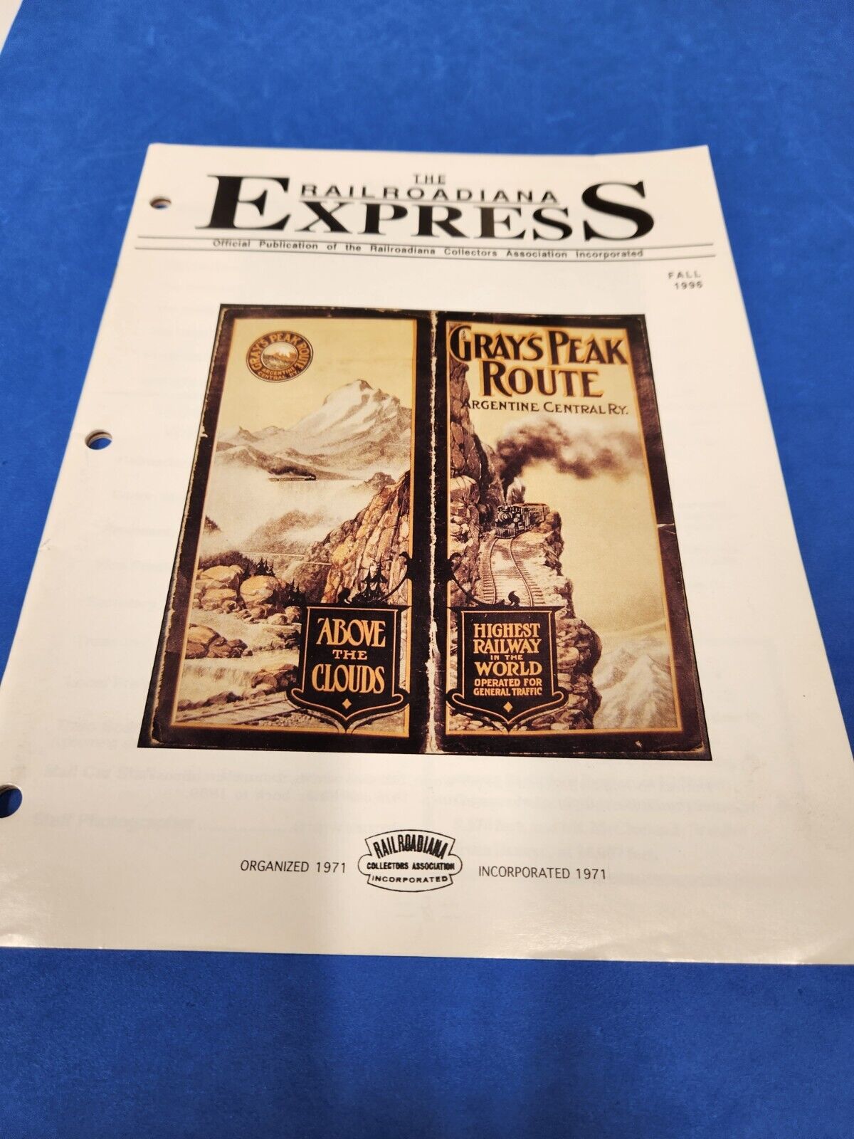 The Railroadiana Express Magazine Combine Shipping !!! Fall 1996