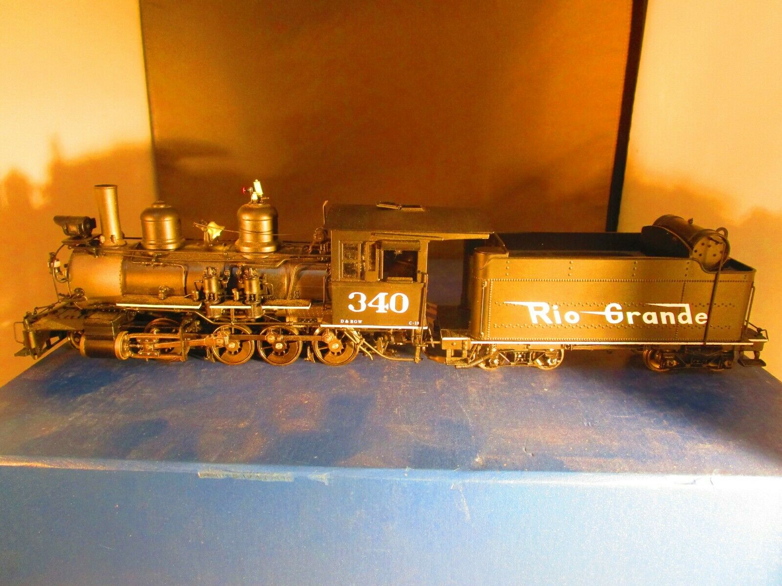 On3 Psc/mmi Brass/cast D&rgw C-19 2-8-0 Steam Locomotive With Dcc & Sound # 340