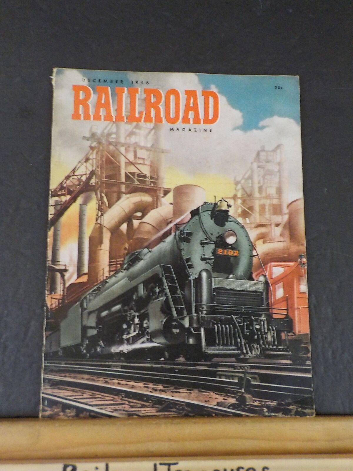 Railroad Magazine 1946 December Popular Pub Henry B Comstock V41#3 Variation