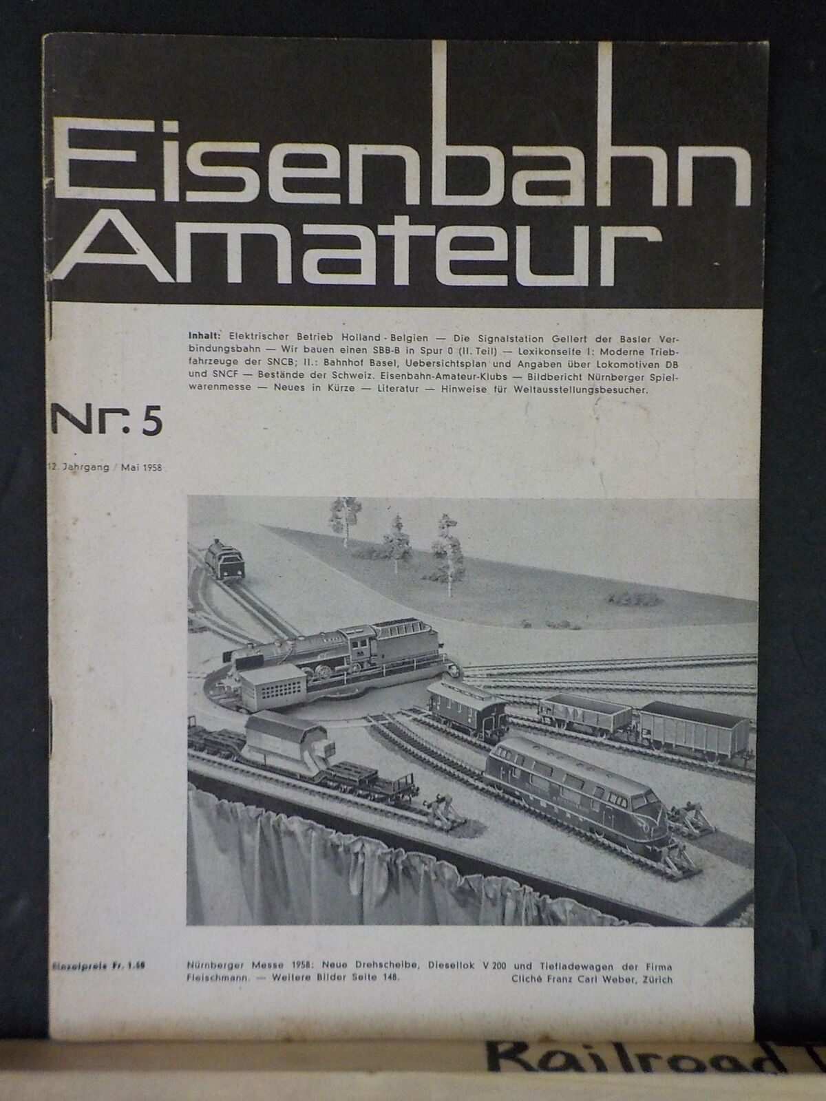Eisenbahn Amateur 1958 5 Mai Elektrischer Betrieb Holland-belgien