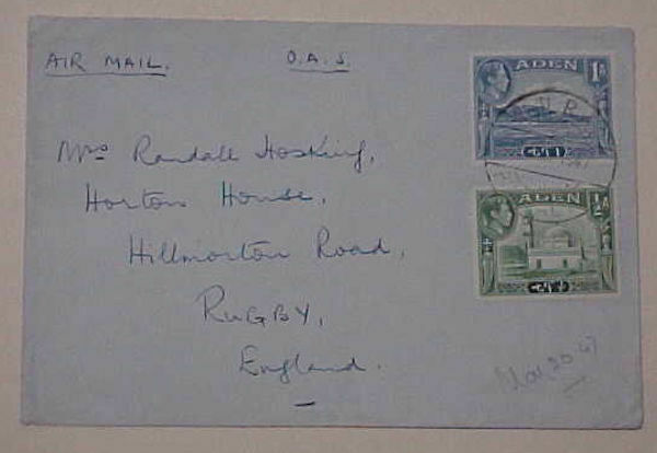 Aden  Port 1947 Oas To England