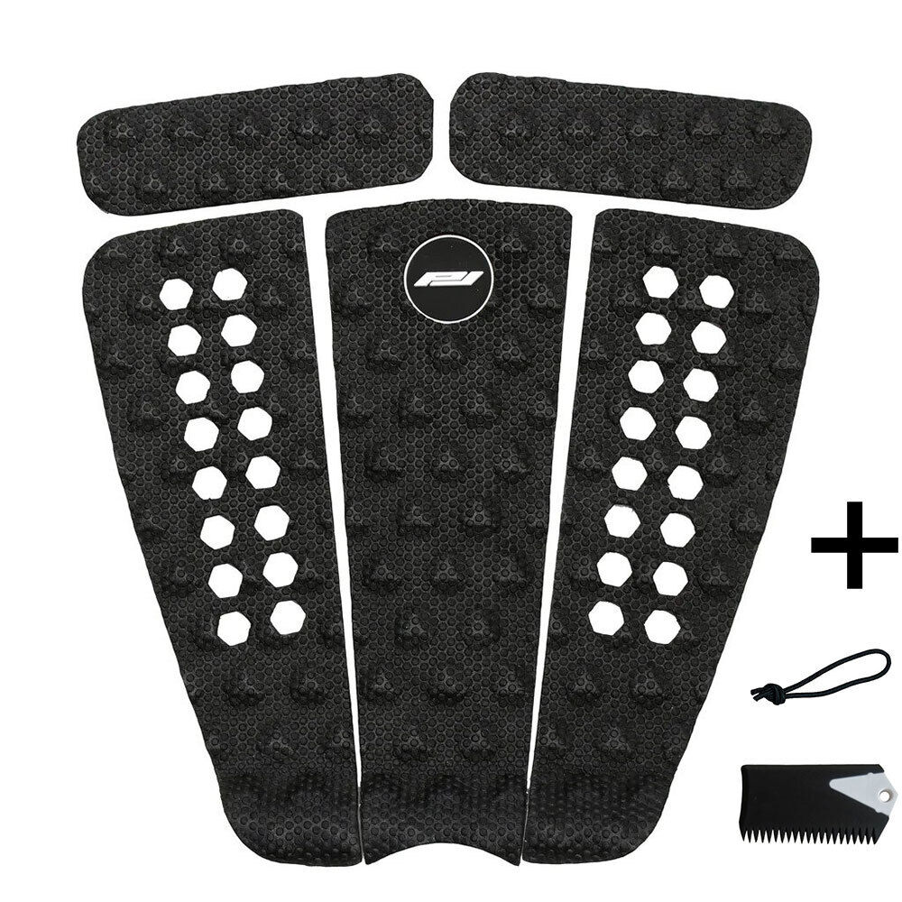 Prolite Basic 5 Piece Surfboard Traction Pad In Black + Free String & Wax Comb