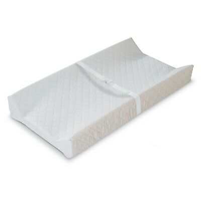 Summer 2 Sided Quilted Contoured Changing Pad - White Waterproof Baby Change Pad
