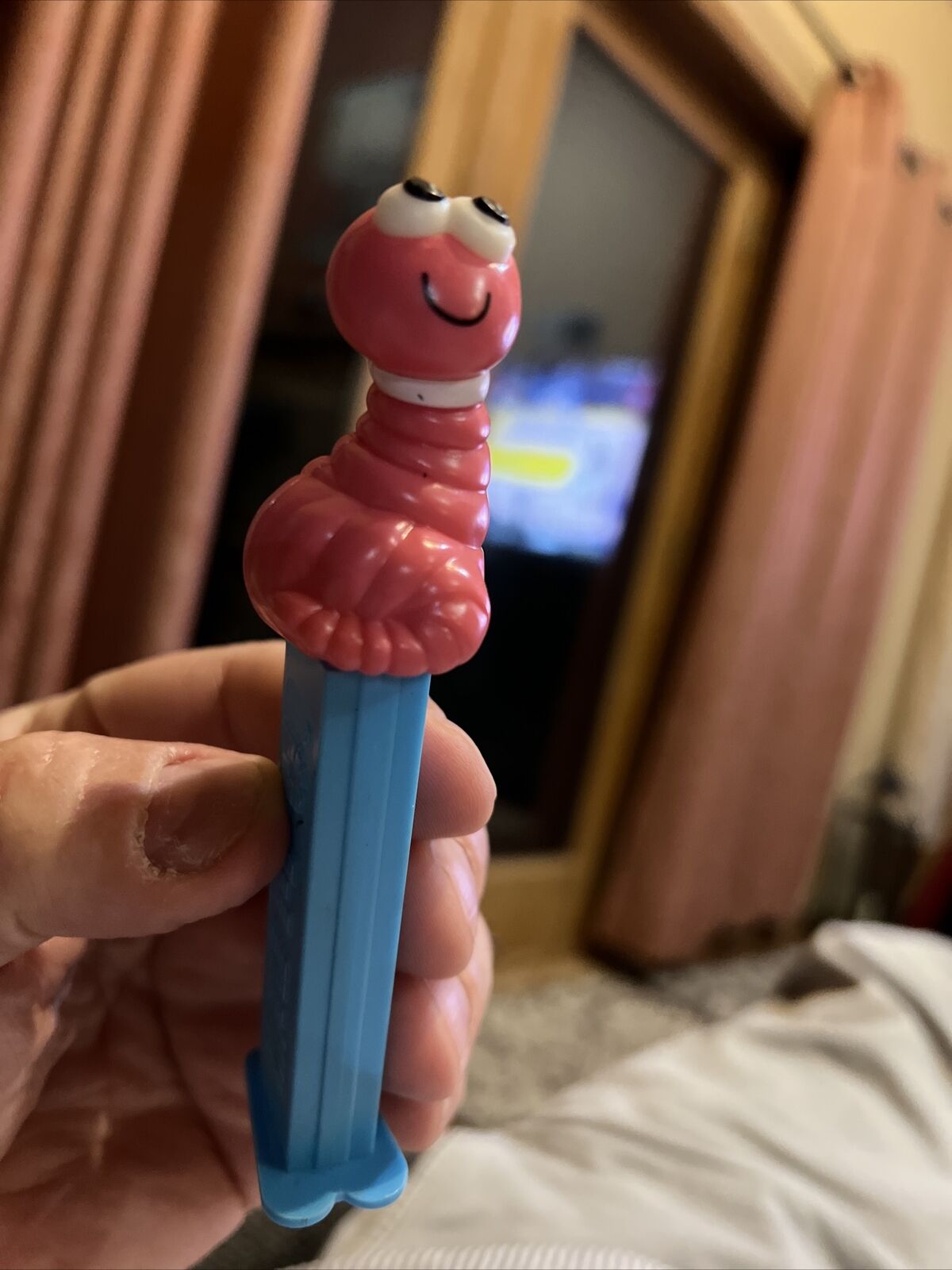 Pink Worm - Vintage 1990s Pez Dispenser From Hungary
