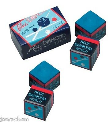 4 Pieces Of Blue Diamond Pool Chalk - Longoni Premium Quality Billiard Chalk