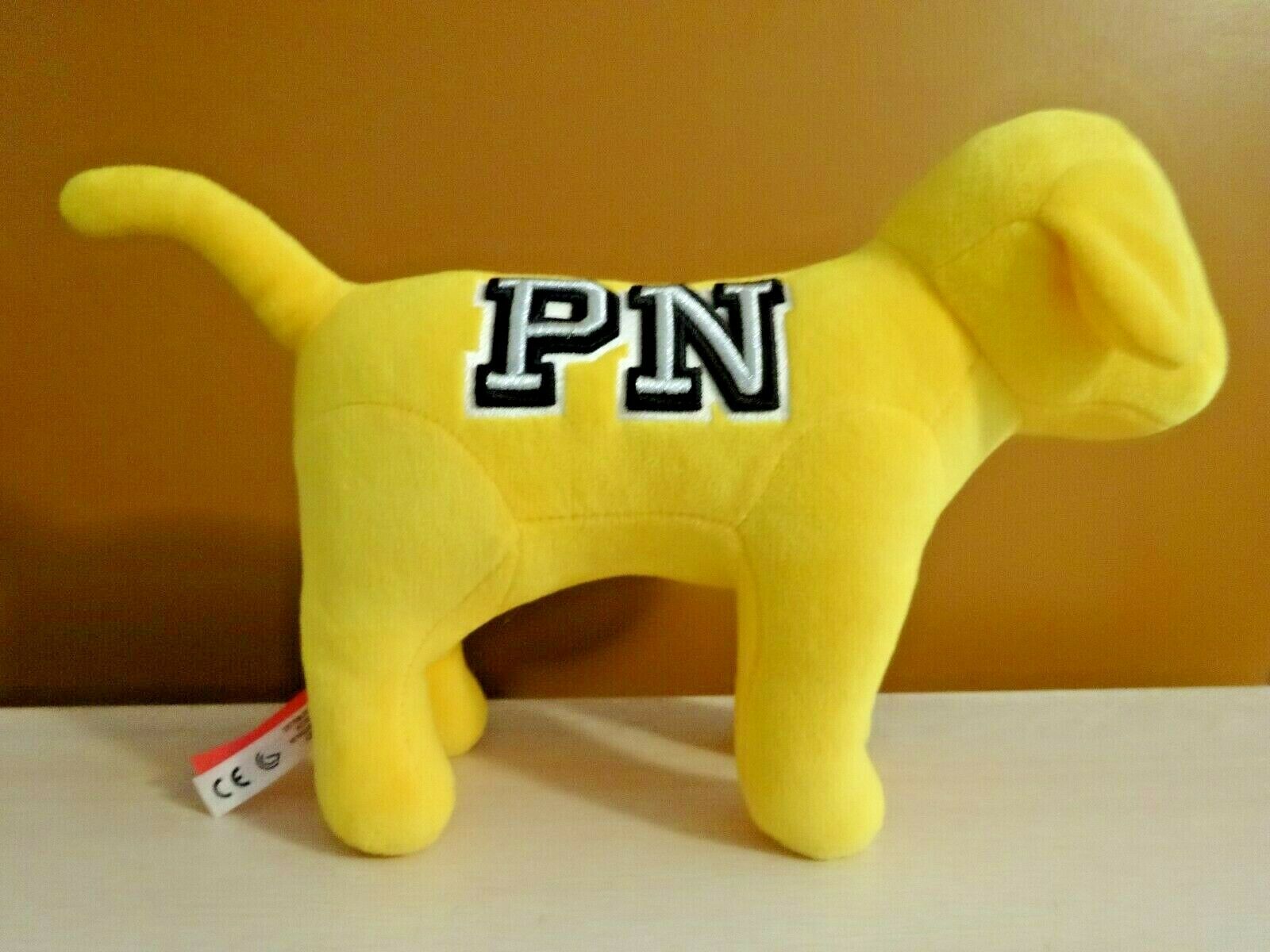 Victoria's Secret Pink Nation Yellow Pn Stuff Toy Dog New  $24.95
