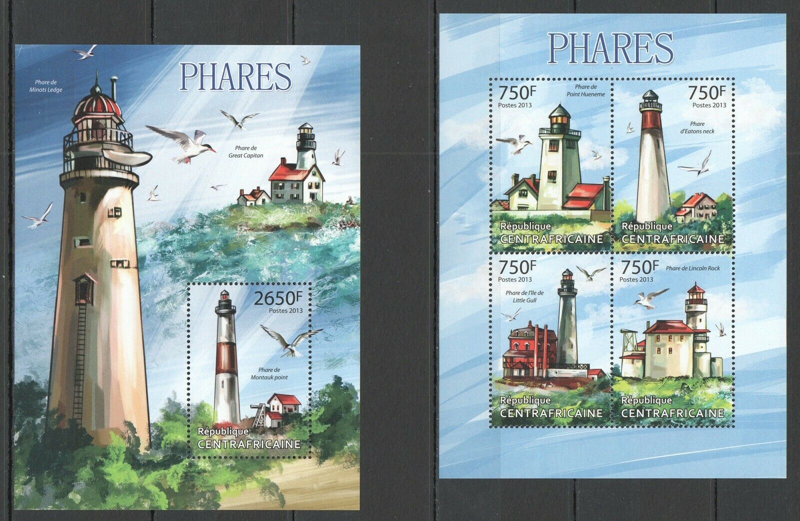 Ca635 2013 Central Africa Marine Life Architecture Lighthouses Phares Kb+bl Mnh
