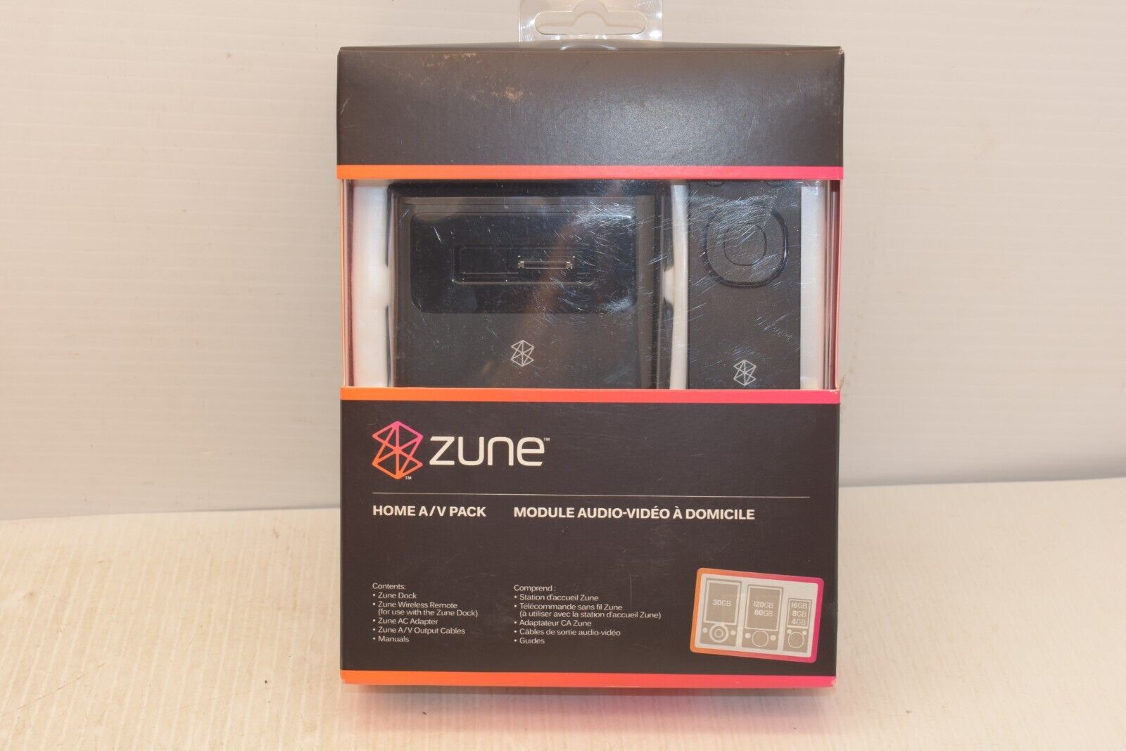 Zune Home A/v Pack - Dock, Remote, Ac Adapter, A/v Output Cables, Manual