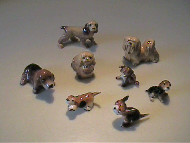 Lost Of Vintage 1950's & 1960's Hagen Renaker Miniature Dogs And Puppies