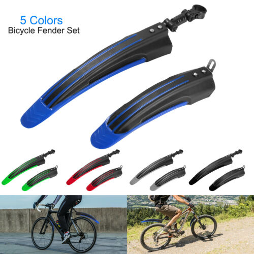 Bicycle Cycling Road Front Rear Mud Guard Mudguard Set For 24''-26'' Bikes New