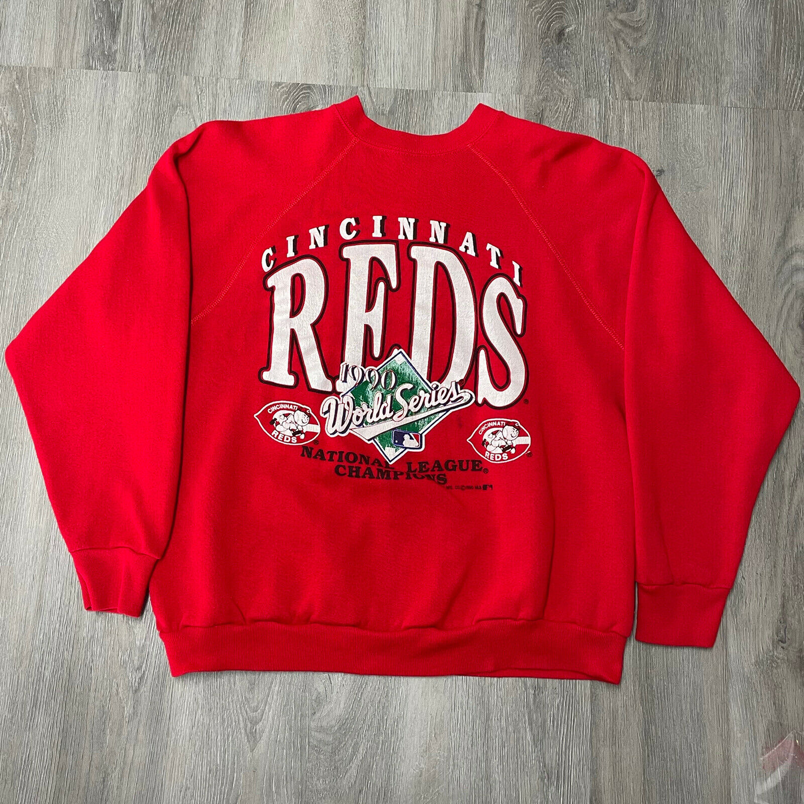 Cincinnati Reds 1990 World Series National League Champs Vintage Sweatshirt Xl