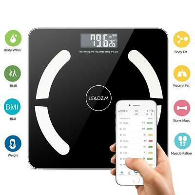 Bluetooth Digital Bathroom Scale Lcd Body Fat Weight Muscel Scales 180kg/396lbs