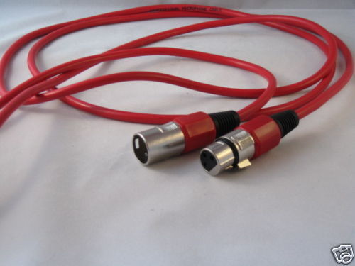 Xlr Extension Male Female Long 9 10/12ft Red