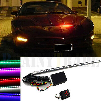 7 Color 48 Led Rgb Scanner Flash Car Strobe Knight Rider Kit Light Strip 22 Inch