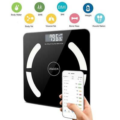 400 Lb Lcd Digital Body Fat Scale Smart Bluetooth App Bathroom Weighing Scale