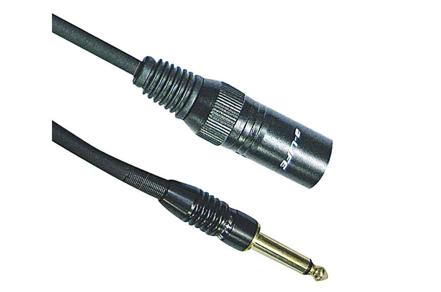 50.0031010 Cable Plug Mono 0 1/4in Plug Cannon 32 10/12ft, D.0 1/4in Way Golden