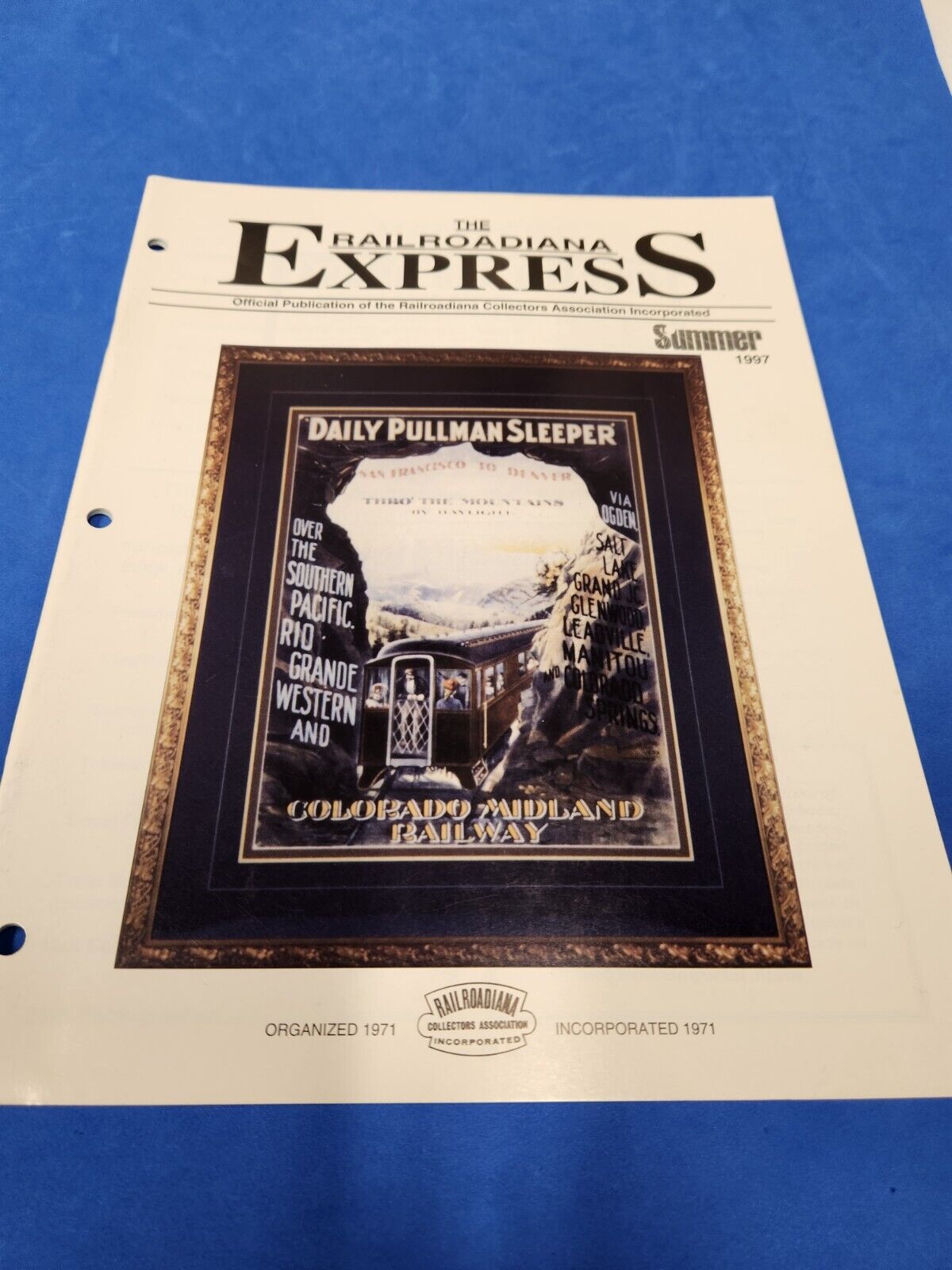 The Railroadiana Express Magazine Combine Shipping !!! Summer 1997